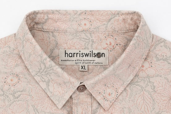 Harris Wilson Stone Pink Floral Cotton Shirt – XL