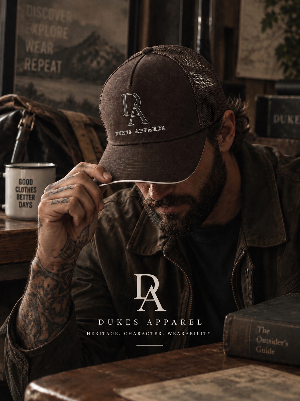 Dukes Apparel Branded Trucker Baseball Cap