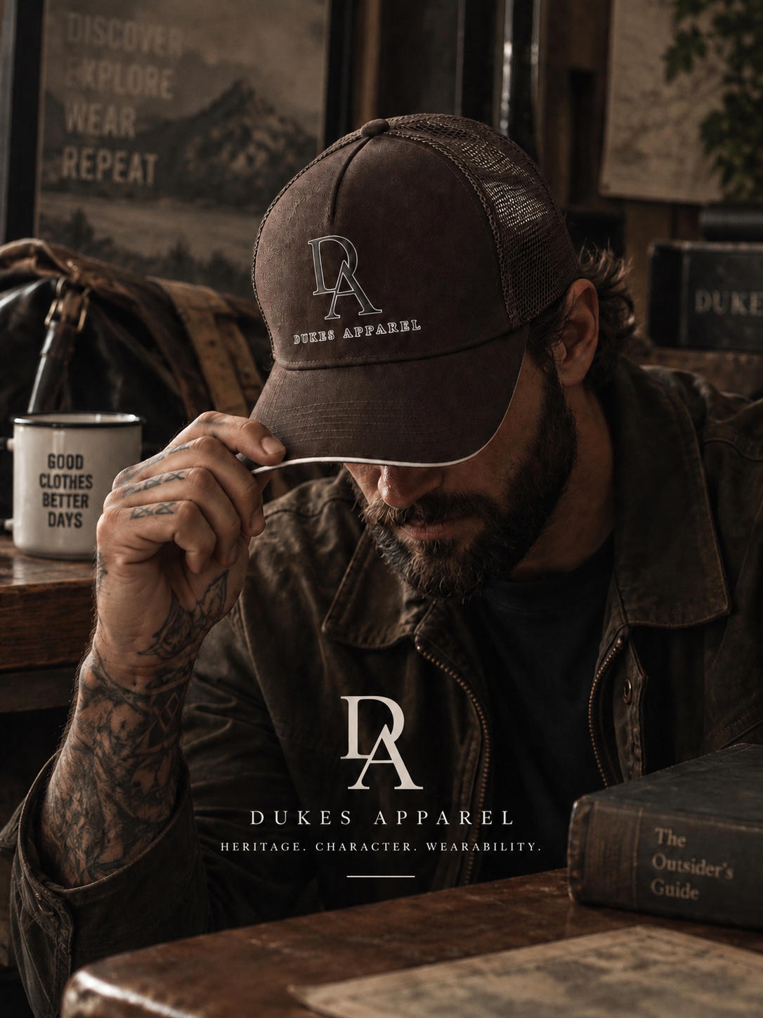 Dukes Apparel Branded Trucker Baseball Cap