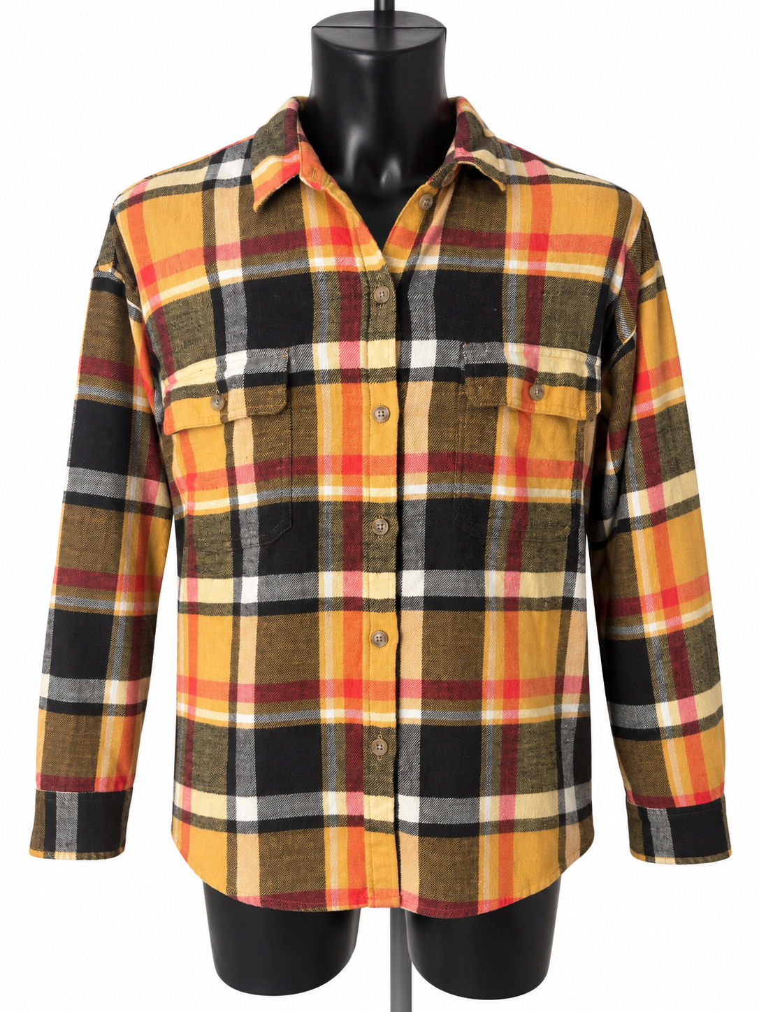 American Eagle Plaid Brushed Cotton Shirt - XL - Grade B