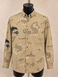 Columbia Tan Fish Print Shirt – Large - Grade A