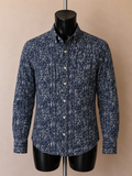 H&M Premium Cotton Blue & White Patterned Shirt – Small