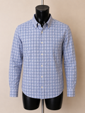Chaps Vintage Blue & White Check Cotton Shirt – XL
