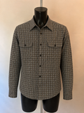 Van Heusen Shirt - Grey Check Long Sleeve - Large - Grade B