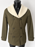 Lee Olive Green Sherpa Collar Jacket – Large – Grade A