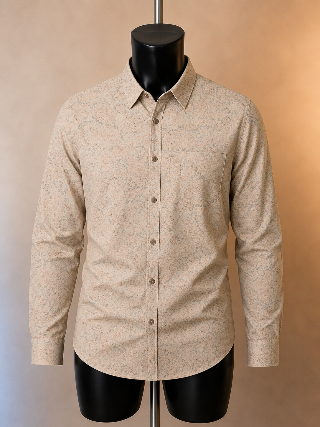Harris Wilson Stone Pink Floral Cotton Shirt – XL
