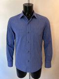 Van Heusen No-Iron Blue Pinstripe Shirt – Medium
