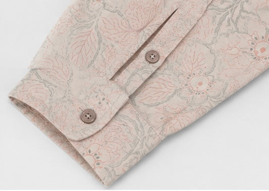 Harris Wilson Stone Pink Floral Cotton Shirt – XL