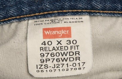 Wrangler Relaxed Fit Jeans - W40 L30 - Grade A