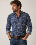 H&M Premium Cotton Blue & White Patterned Shirt – Small
