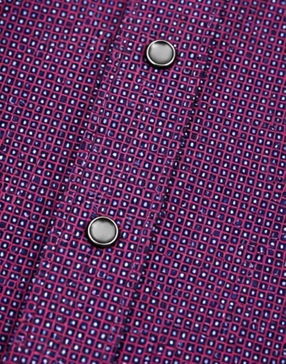 Banana Republic Slim Fit Pearl Snap Shirt - Purple – Medium - Grade A