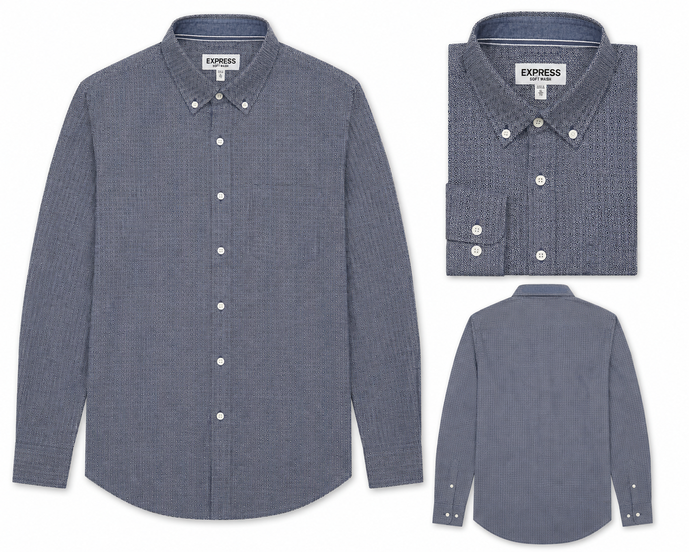 Express Navy Geometric Print - XL