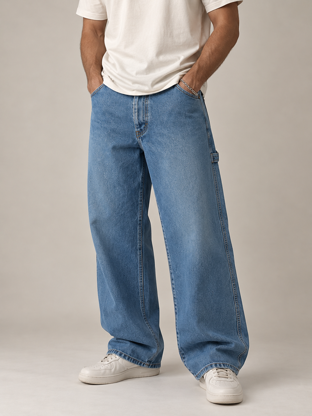 Wrangler Relaxed Fit Denim Jeans - W38 L30 - Grade B