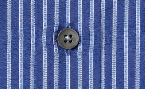 Van Heusen No-Iron Blue Pinstripe Shirt – Medium