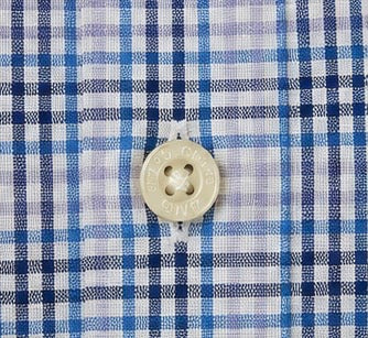 Chaps Vintage Blue & White Check Cotton Shirt – XL