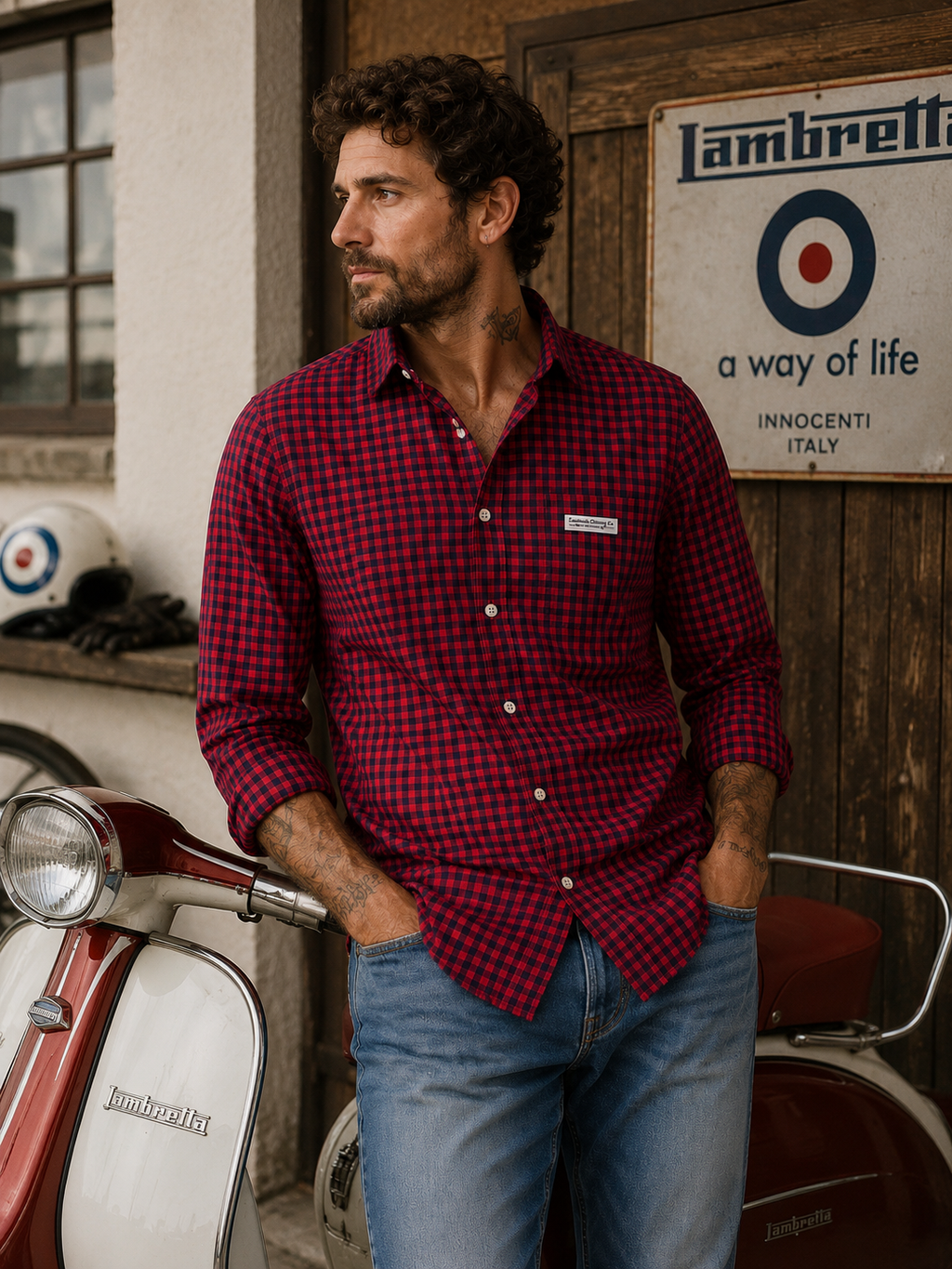 Lambretta Red Check Shirt - XL - Grade A*