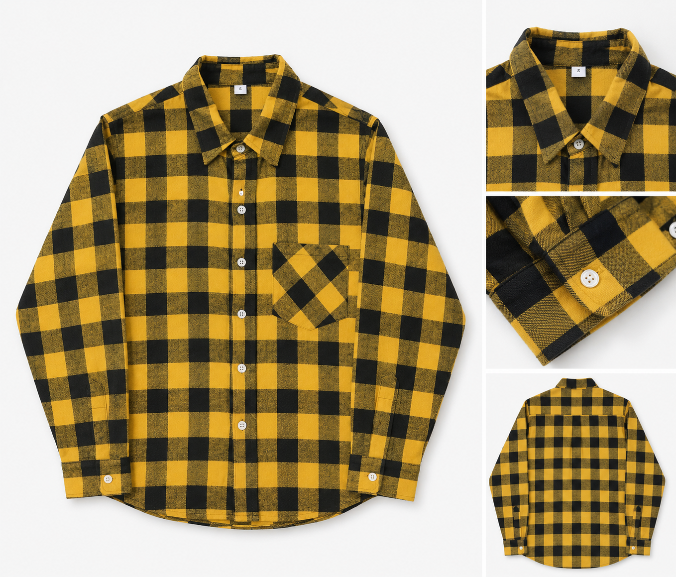 Yellow & Black Flannel Classic Lumberjack - small