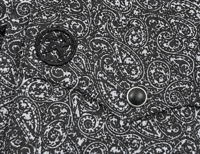 Wrangler George Strait™ Signature Collection Shirt - Black Paisley Pearl Snap Western - Large - Grade A*