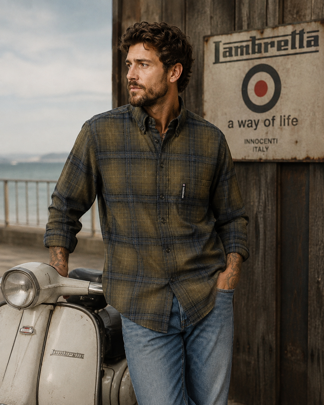 Lambretta Green Check – XL - Grade A*