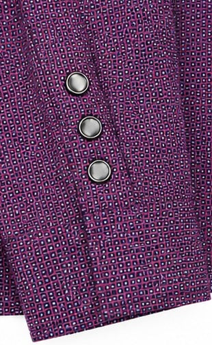Banana Republic Slim Fit Pearl Snap Shirt - Purple – Medium - Grade A