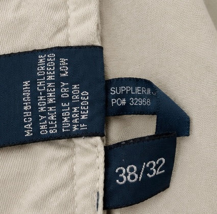 Polo Ralph Lauren Chinos Beige Straight Leg Trousers - W38 L32 – Grade A