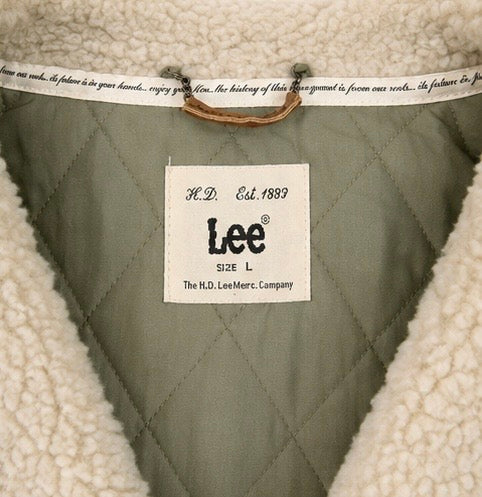 Lee Olive Green Sherpa Collar Jacket – Large – Grade A