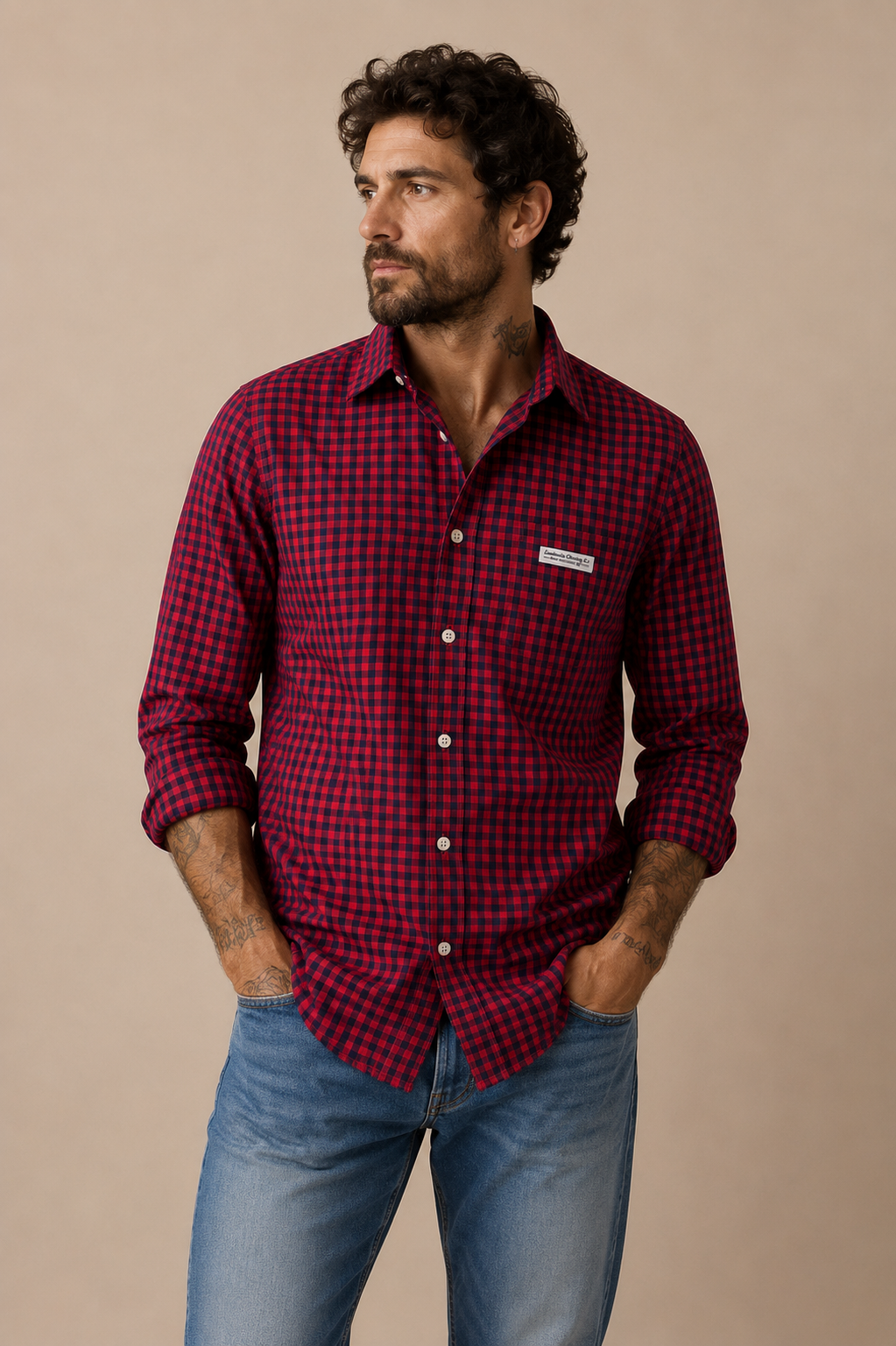 Lambretta Red Check Shirt - XL - Grade A*