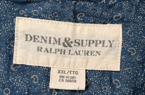 Ralph Lauren Denim & Supply Blue Paisley Pattern - XXL - Grade B