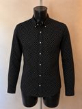 Time Piece Black Geo Print Shirt – Large
