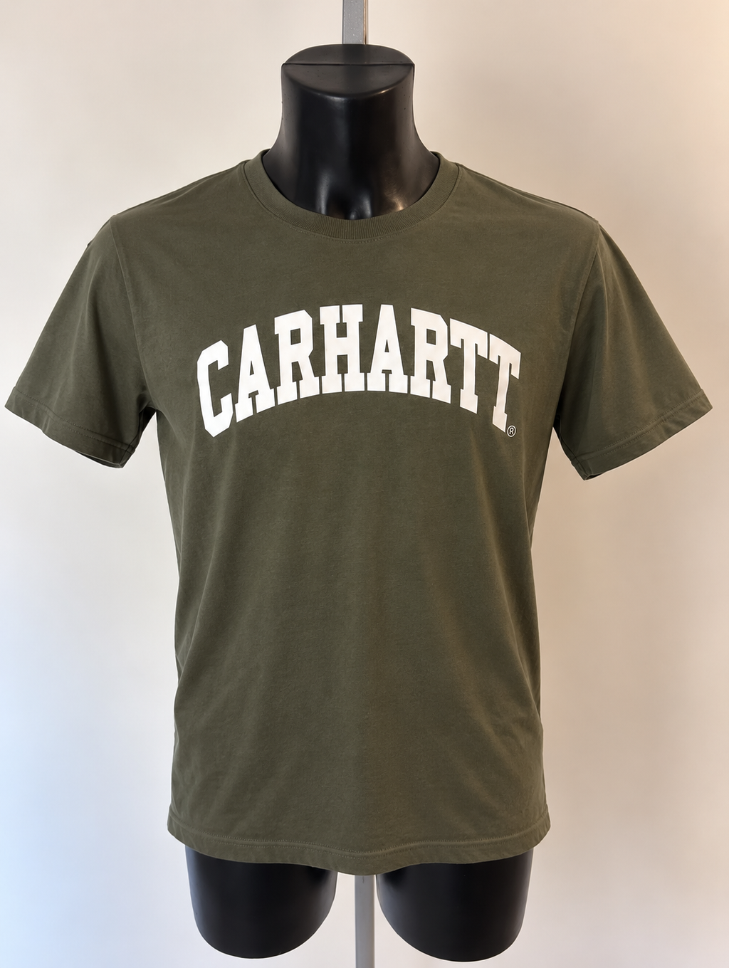 Carhartt Olive Green Logo T-Shirt - Medium - Grade A