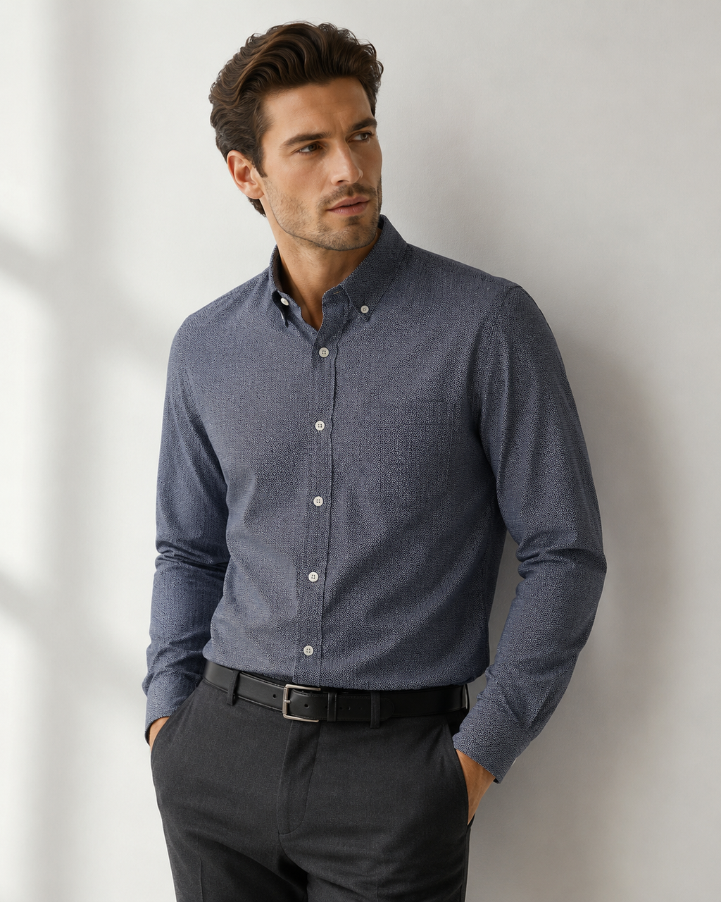 Express Navy Geometric Print - XL