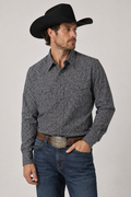 Wrangler George Strait™ Signature Collection Black Paisley Pearl Snap Western Shirt Men’s - Large